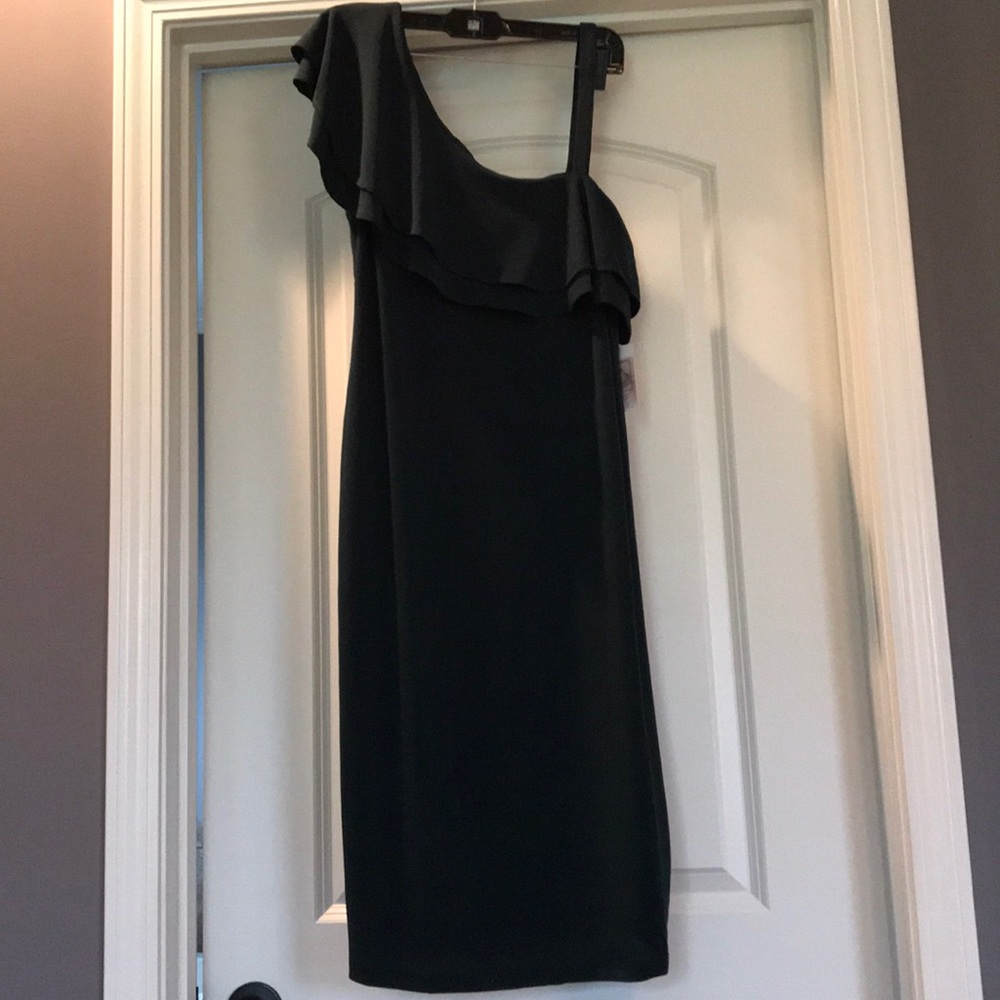 Dark green maternity dress